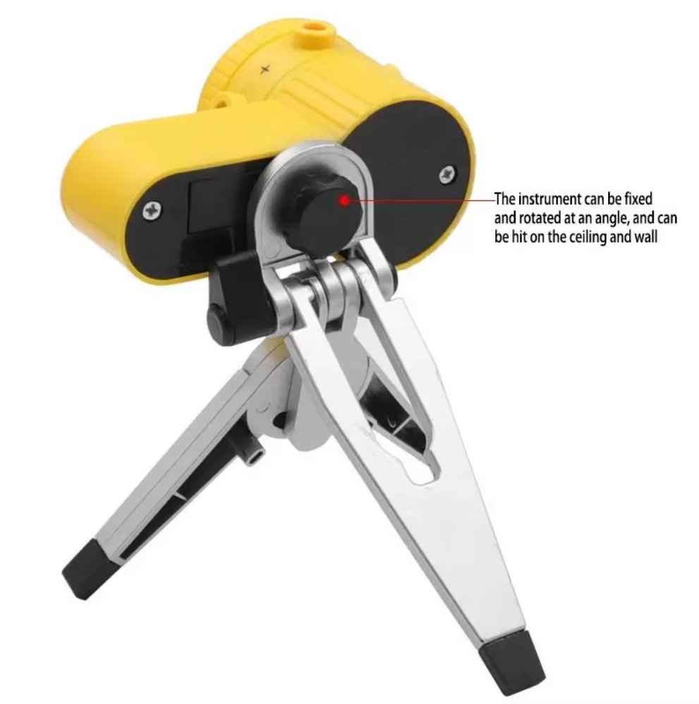 LV06 Laser Level Four in One Household Level Ruler, Laser Ruler with Rotatable Tripod and Wire Feeder