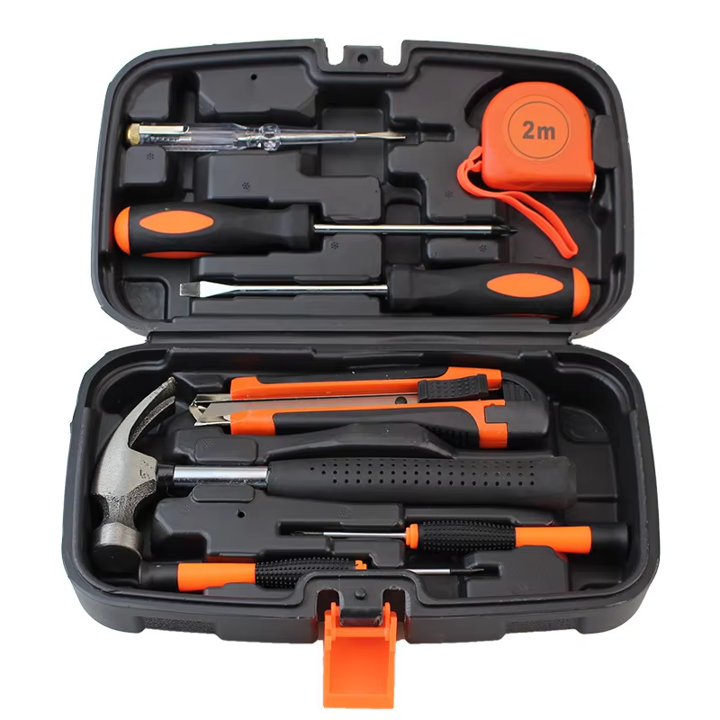 Home Tool Kit 17PCS Household Repair Tool Set With Toolbox Storage Case for Mechanical Repair DlY Home Maintenance
