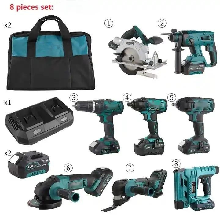20V Lithium Battery Operated Hand Tool Sets Household Power Tools Combo Kits