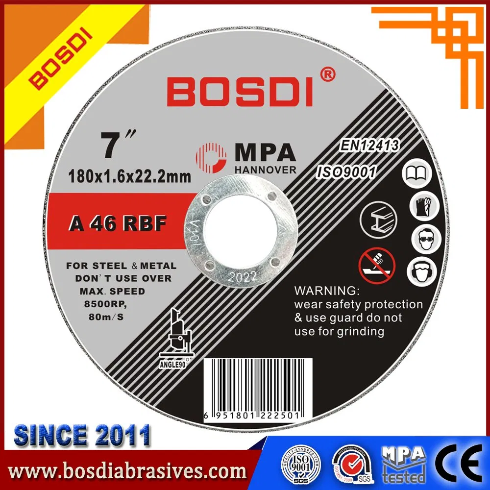 4.5-Inch ISO9001 Certified Resin Cutting Disc for Stainless Steel