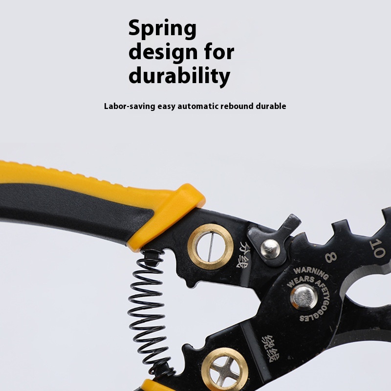 Multi-Functional Quick Repair Pliers Wire Stripper Cutter Winder Peeler Carbon Steel for Electrics' Wiring OEM Customizable