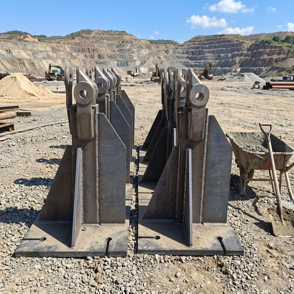 Q355B High Strength Steel Tower Crane Wall Tie Anchor Base Precision Holes For Fast Field Installation