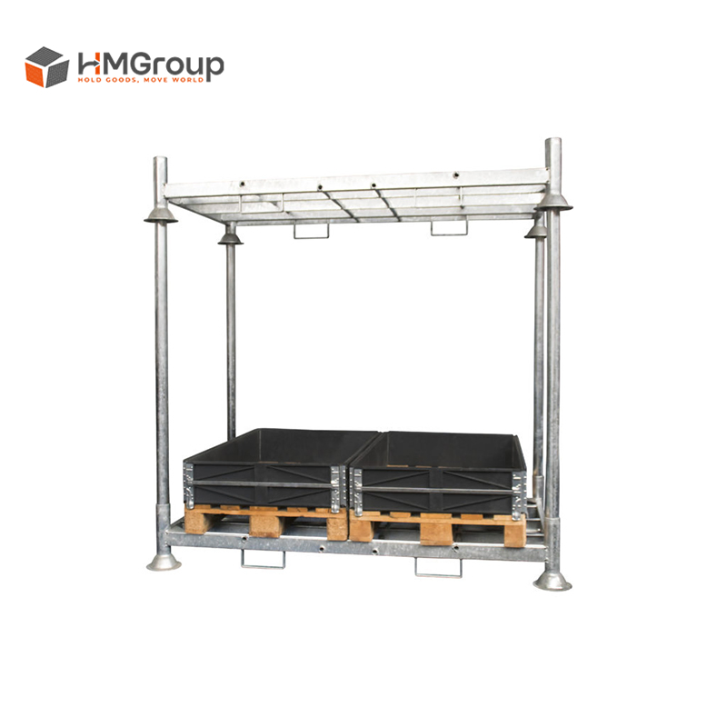 Hot DIP Galvanized Warehouse Transport Detachable Portable Stacking Rack System