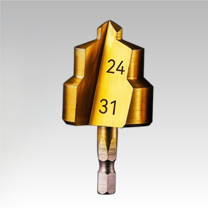 Titanium Plating Countersink Drill Bits - Pipe End Preparation Tools for Plumbing