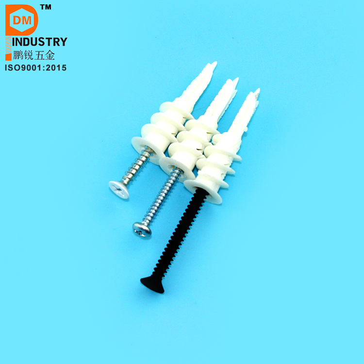 High Quality Wall Anchors and Screw Drywall Anchor Plastic Self Drilling Wall Anchor with Screw Kit