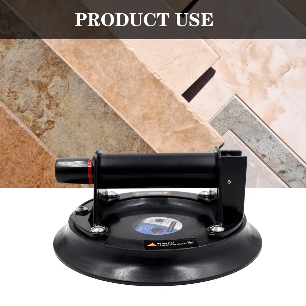 Vacuum Suction Cup 8 Inch Glass Tile Suction Lifter Plastic Handle Installation Stone Manual Air Pump Suction Cup
