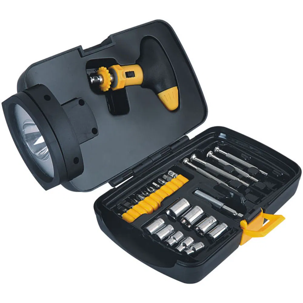 26 in One Screwdriver Set Tool Portable Household Toolbox LED Light Hardware Tool Repair Combination Tools Gift Set Screwdriver Hand Tool Kit