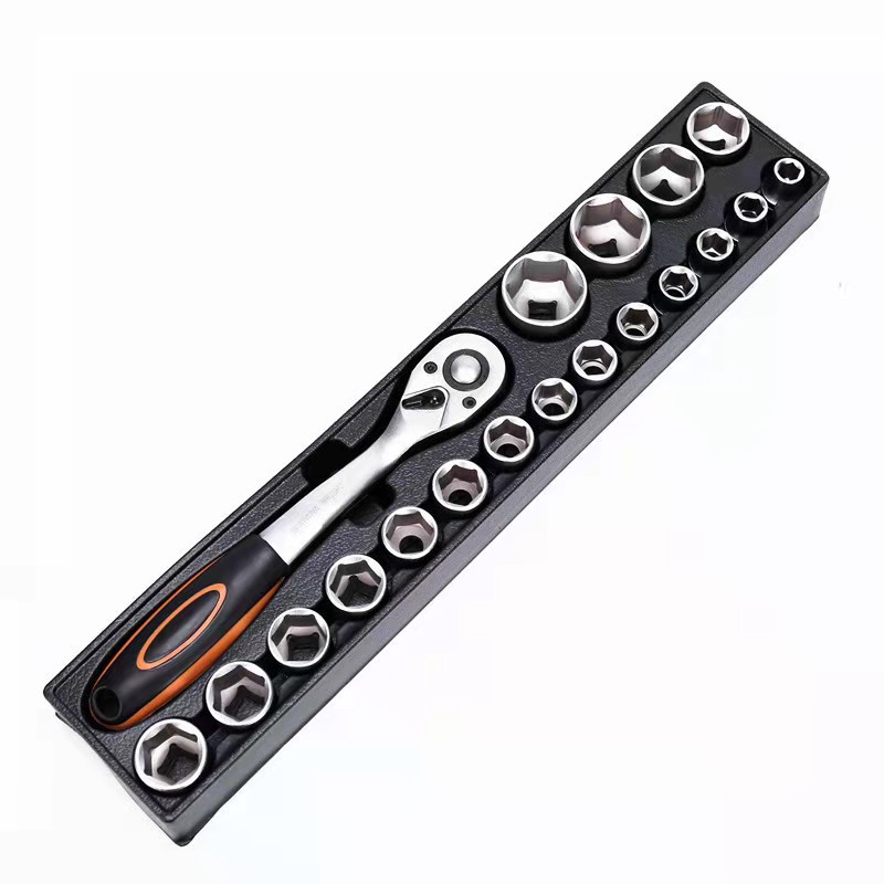 Home Car Repair 85pcs Gloves Safety Home Car Toolbox Wrench Socket Set Mechanical Metal Box Glove Toolbox