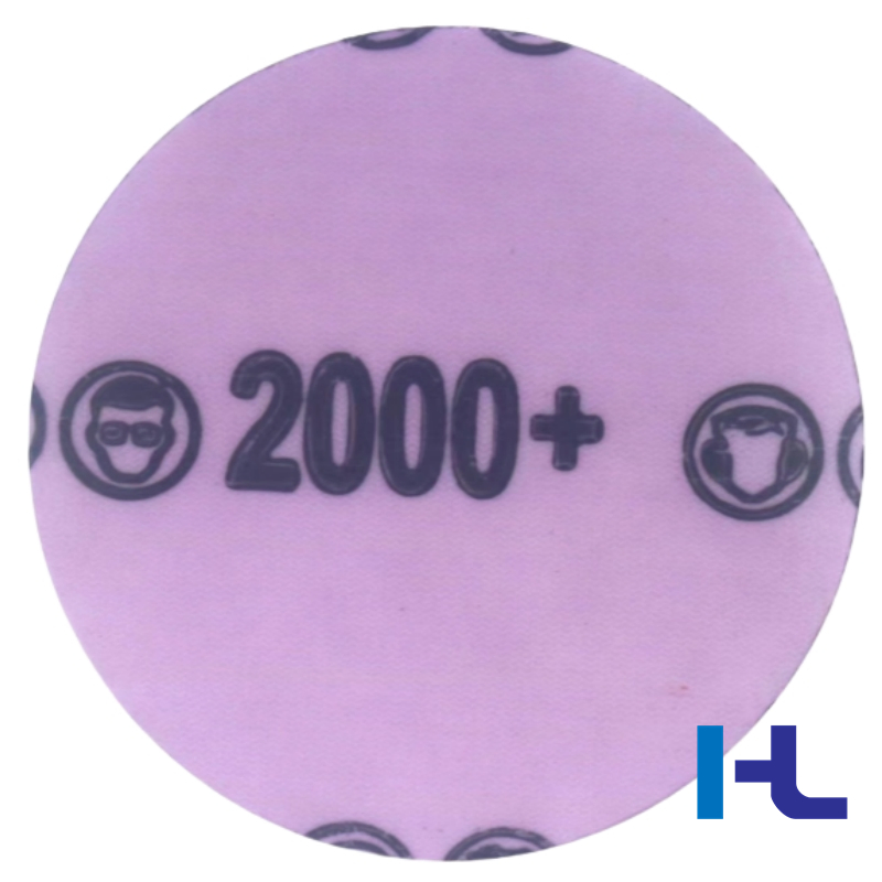 Premium Wet and Dry Waterproof Purple 6" 150mm P80-P2500 Hoop and Loop Film Polishing Abrasive Sand Sanding Sandpaper Disc for Wood Metal Car Like 737u