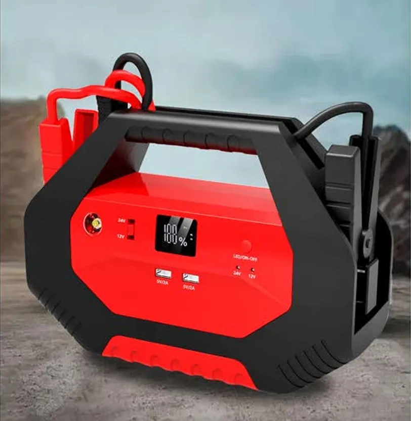 Automobile Emergency Kit Jump Starter Tire Inflator Repair Tool Kit
