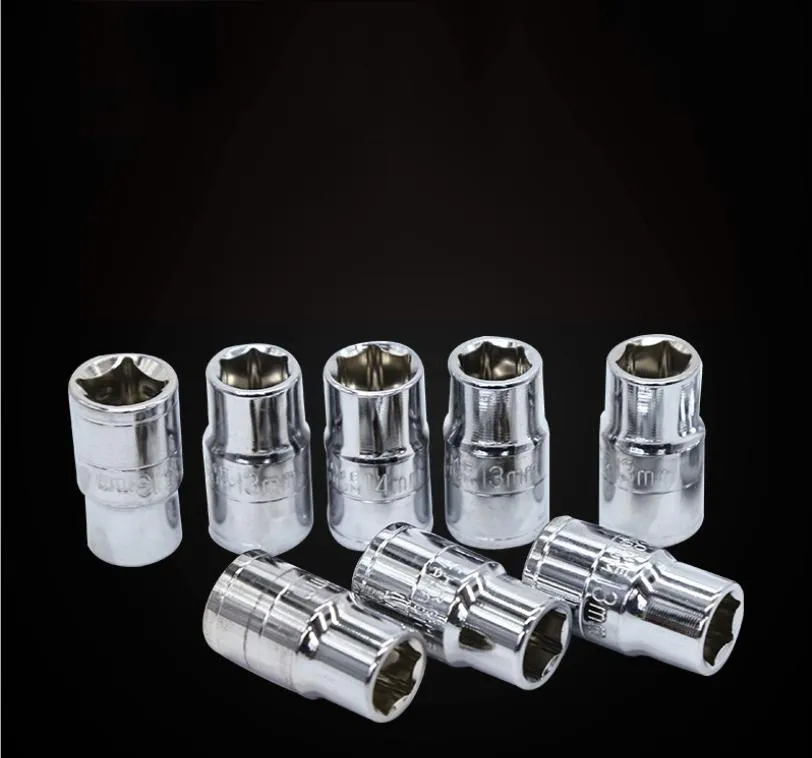 Auto Repair Metric Reversible Ratchet Handle Wrench Socket Mechanical Tools Set