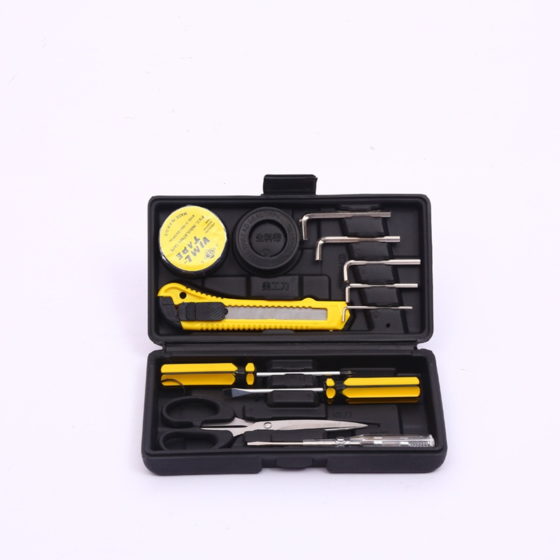 Insulated Hand Mini Carbon Steel Tool Set 13Pcs Electrician Kit Screwdriver Pliers Tape OEM Hard Case Safety Home DIY Powerlift