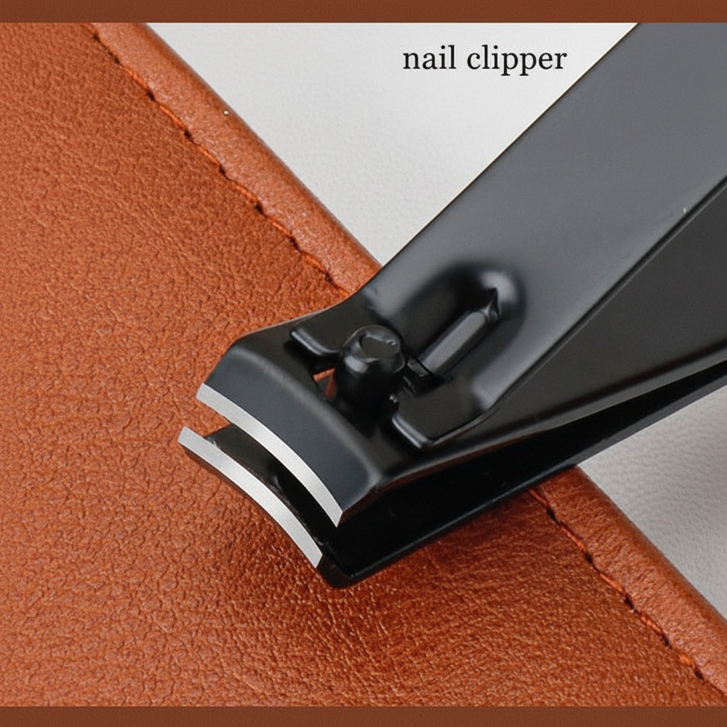 Professional 26 Pieces Stainless Steel Nail Clipper Kit Brown Manicure Kit Nail Care Tools With Luxurious Travel Case