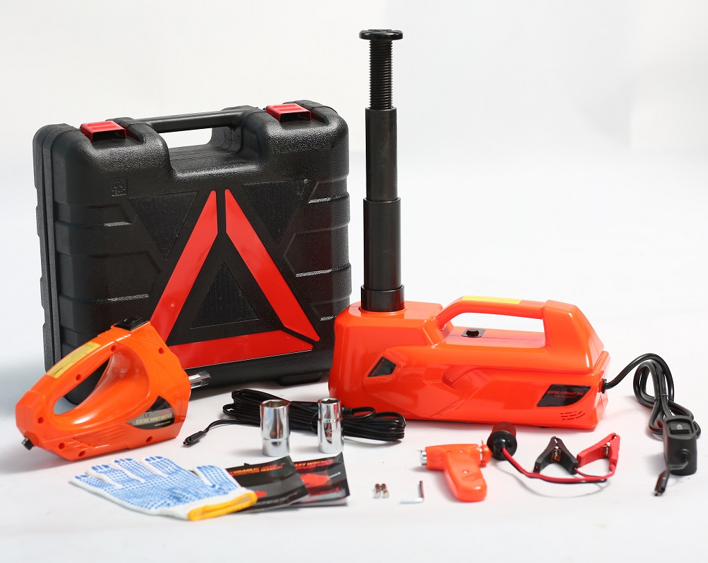 Electric Car Vehicle Repair Jack / Power Wrench / Tire Changing Tools Kit Car Emergency Kit