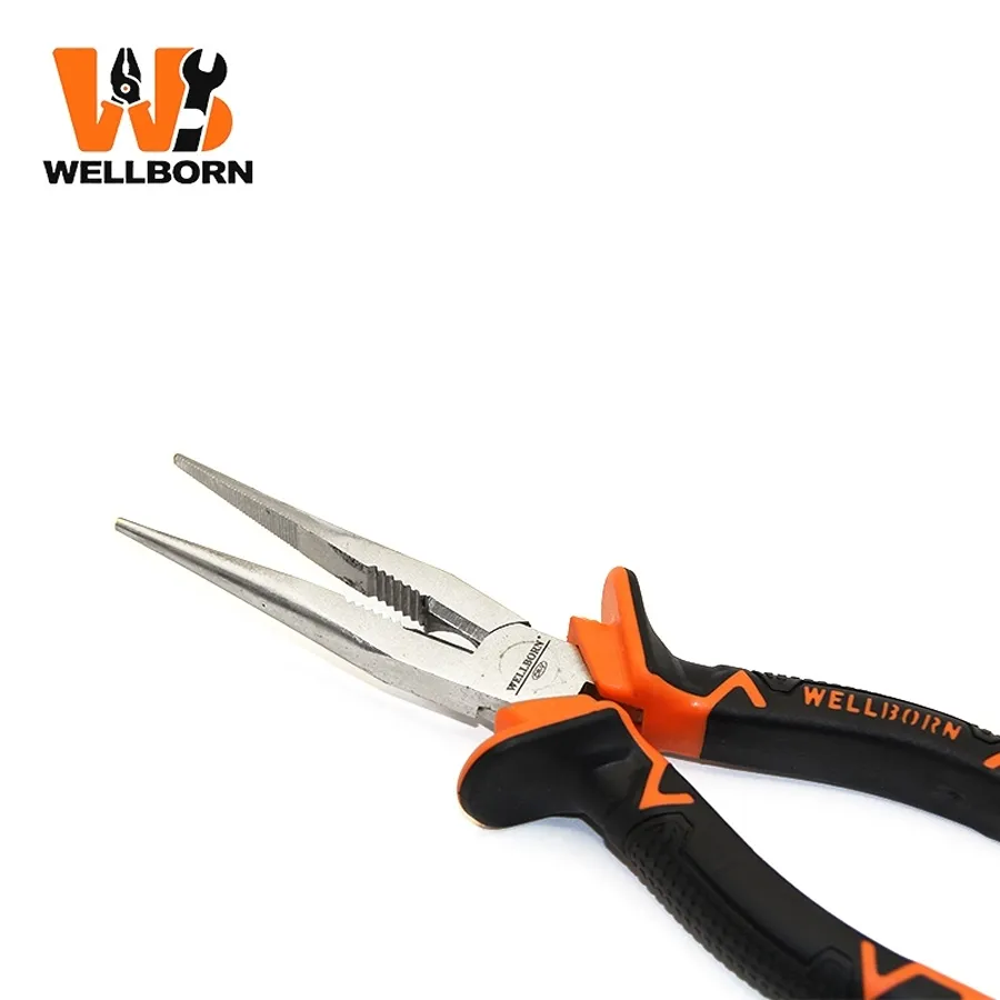 Heat-Insulated a-002 Needle Nose Chrome Vanadium Steel Pliers for Furniture Assembly
