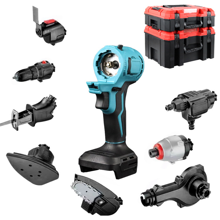 Professional 11-in-1 Brushless Impact Drill Power Tool Set OEM Suitcase DIY Sockets Bike Repair Combo for Carpentry Household