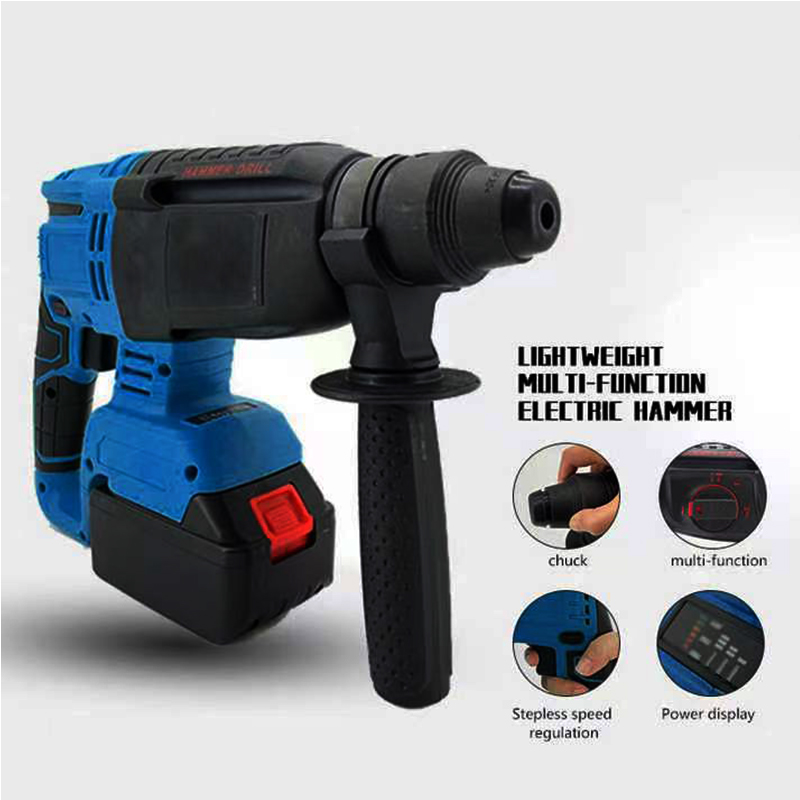 21V Cordless Hammer Drill for DIY Power Source Battery for Home Improvement Projects