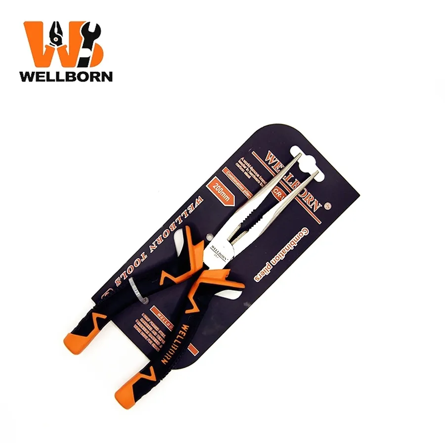 Heat-Insulated a-002 Needle Nose Chrome Vanadium Steel Pliers for Furniture Assembly