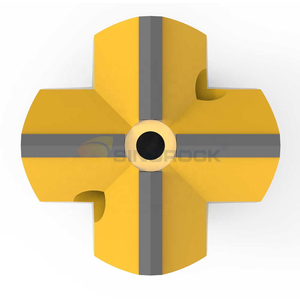 SINOROCK IBO Self Drilling Anchor Drilling System EXX Type R32 R51 Cross Bit SDA Anchor Bit