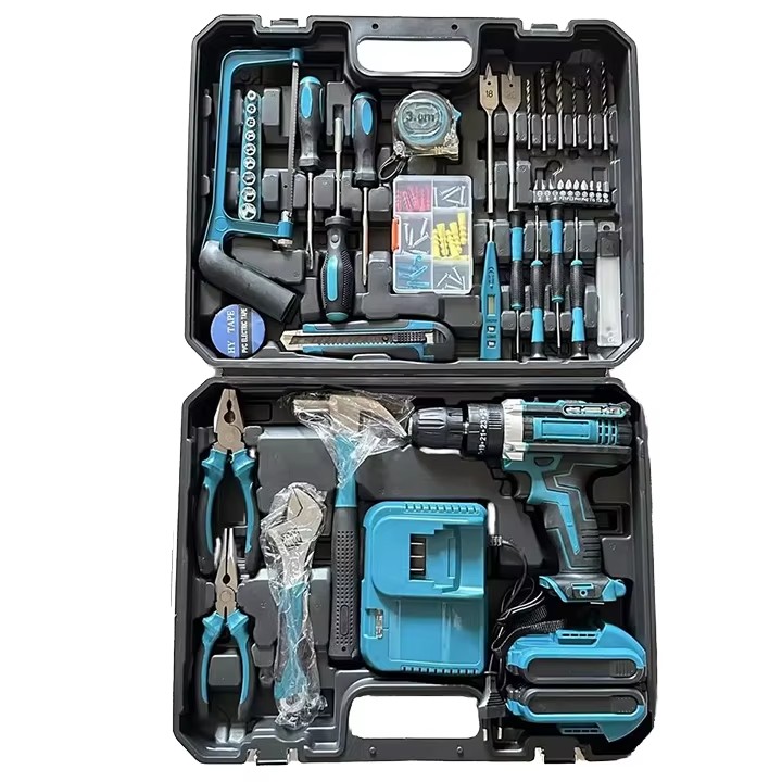 20V Brushless Cordless Mini Drill Set High Torque Impact Drill with 2 Lithium Batteries OEM Industrial Grade for DIY Home Repair