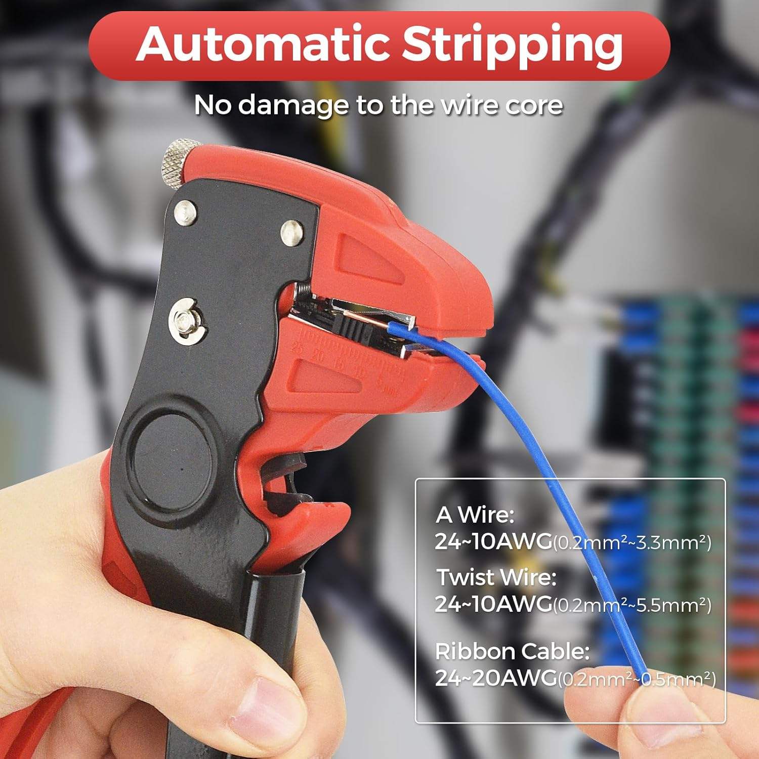 High Precision Steel Wire Stripper Pliers Cutting Stripping Reliable Cable Hand Tool for Electrical Wiring Repair Hardware