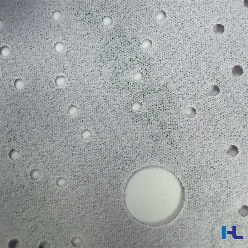Multiple Holes 150mm 6 Inch Purple Film Backing Hook and Loop Ceramic Polishing Abrasive Sand Grinding Sanding Disc for Paint, Deburring, Rust, Metal P80