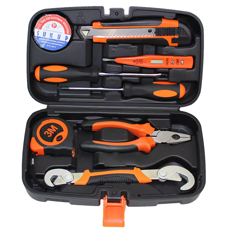 Home Tool Kit 17PCS Household Repair Tool Set With Toolbox Storage Case for Mechanical Repair DlY Home Maintenance