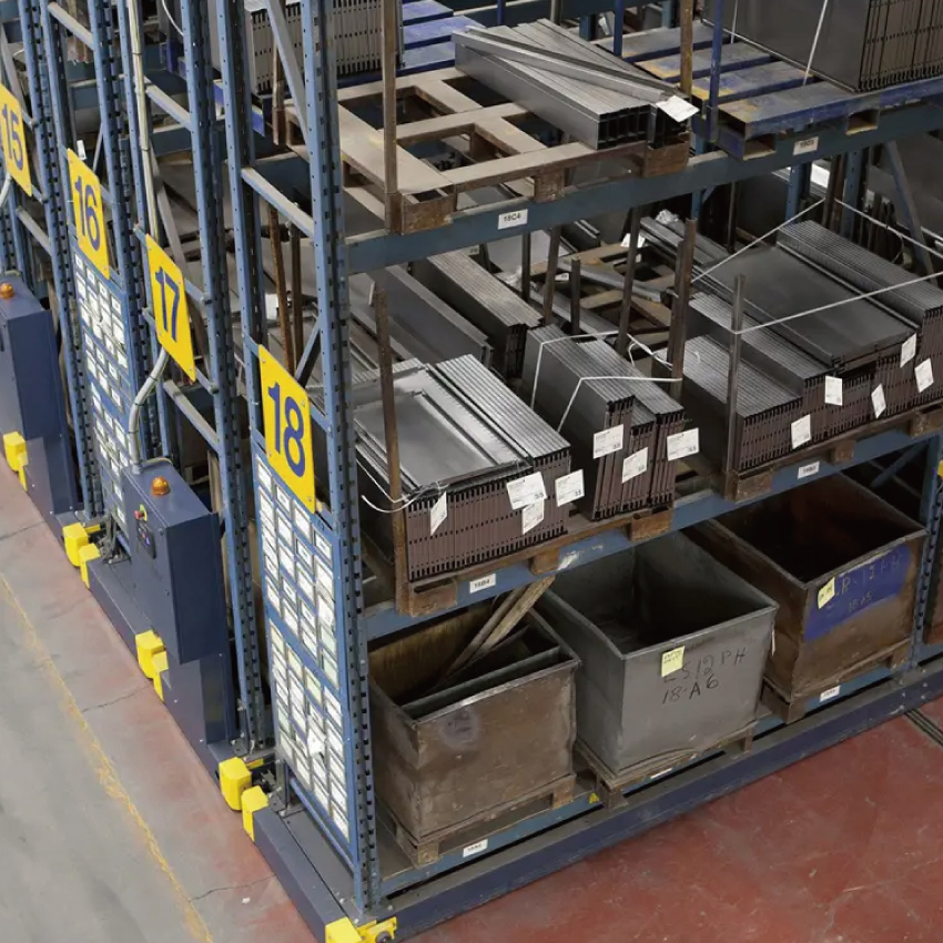 Industrial Warehouse Electric Mobile Racking Systems for Quick Rotation