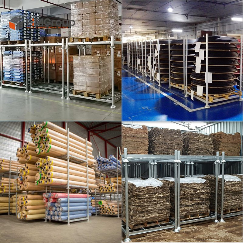 Hot DIP Galvanized Warehouse Transport Detachable Portable Stacking Rack System