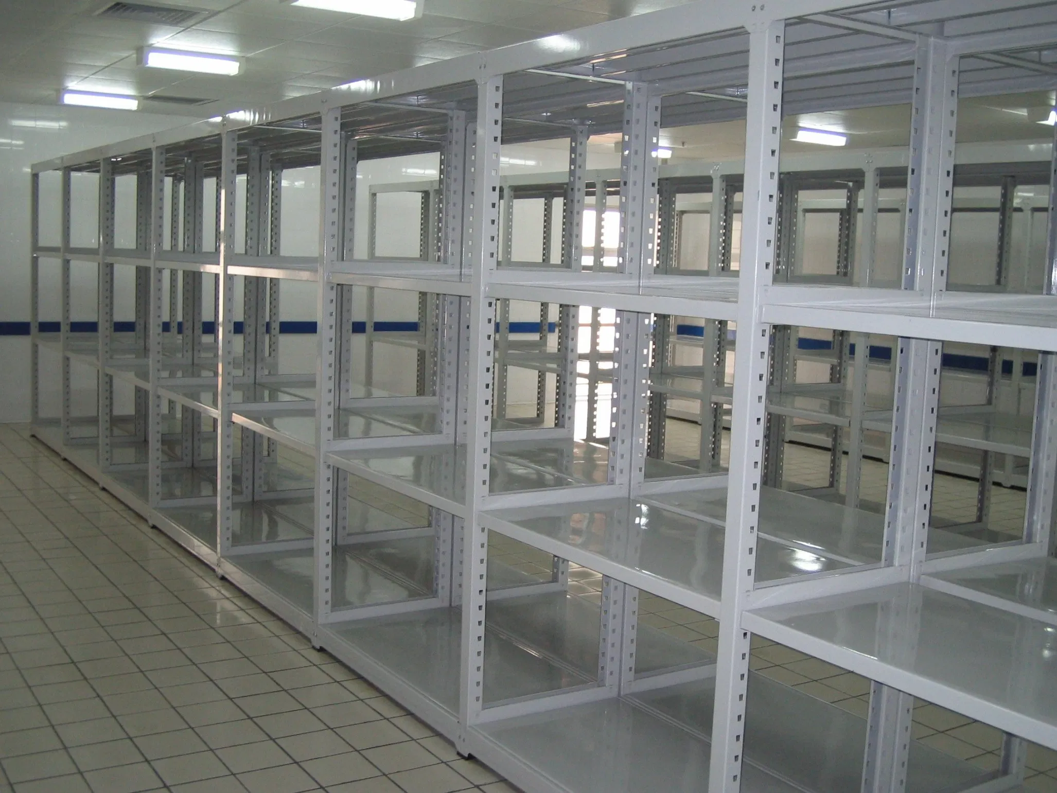Space-Saving Warehouse Storage Shelving System