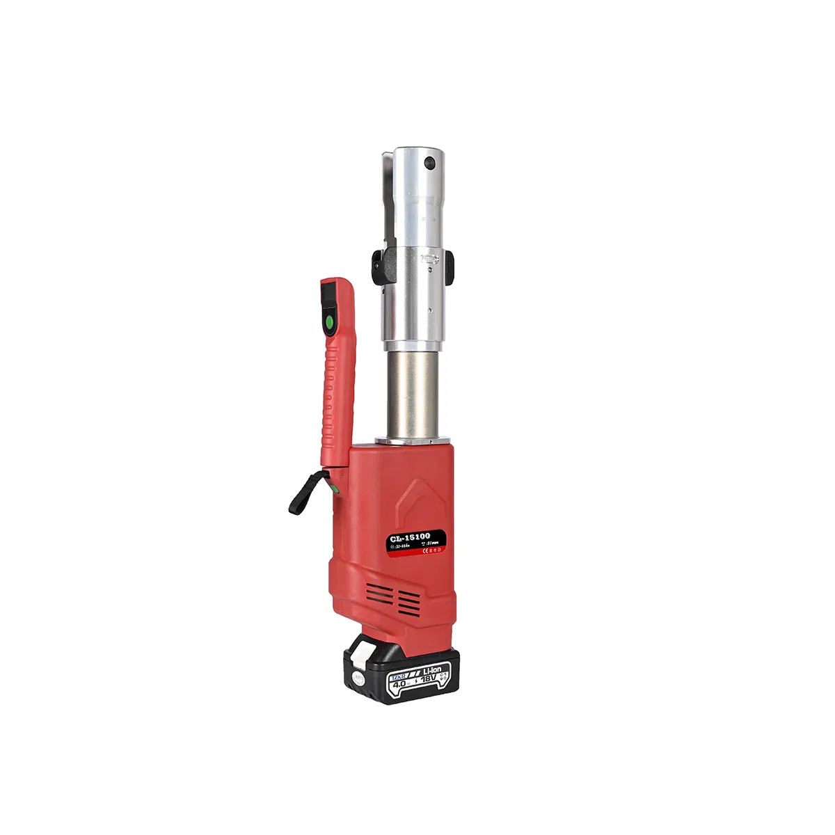 Cl15100 LED Rechargeable Electric Press-Changeable Hydraulic Clamp Copper Carbon Steel Pipe Battery Powered Brushless Variable-Pressure Cordless Crimping Tool