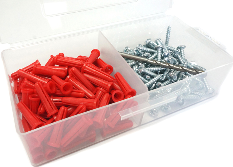 Manufacturer Customization Conical Anchor Kit With Drill Bit Plastic Screw Anchors Set Nylon Drywall Anchors Wall Plug Unit