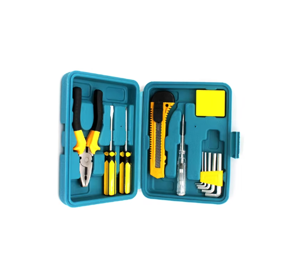 12PCS Emergency Safety Tools Kit Appling to Home and Car Hardware Hand Tool Combination Car Repair Kit Tool Box