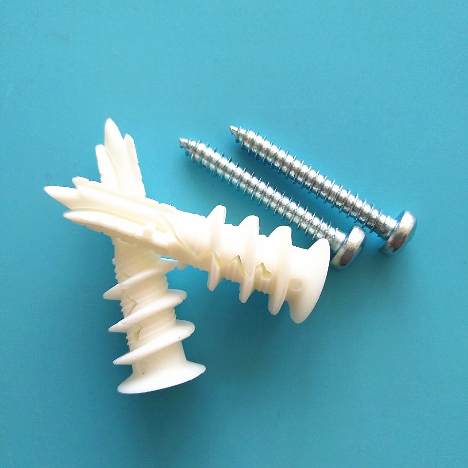 High Quality Wall Anchors and Screw Drywall Anchor Plastic Self Drilling Wall Anchor with Screw Kit