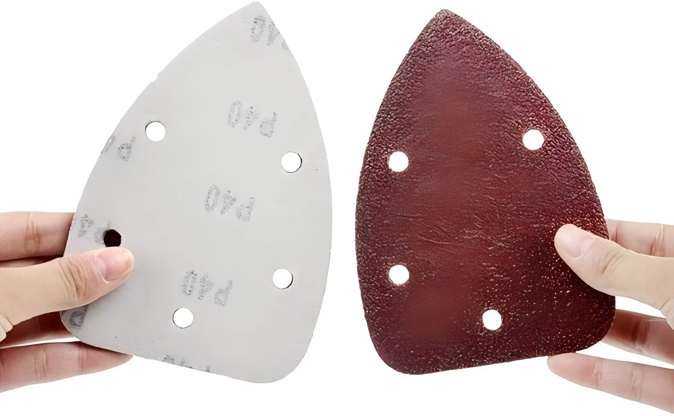 105X152mm Aluminum Oxide Hook and Loop Triangle Sanding Disc for Multi Sander