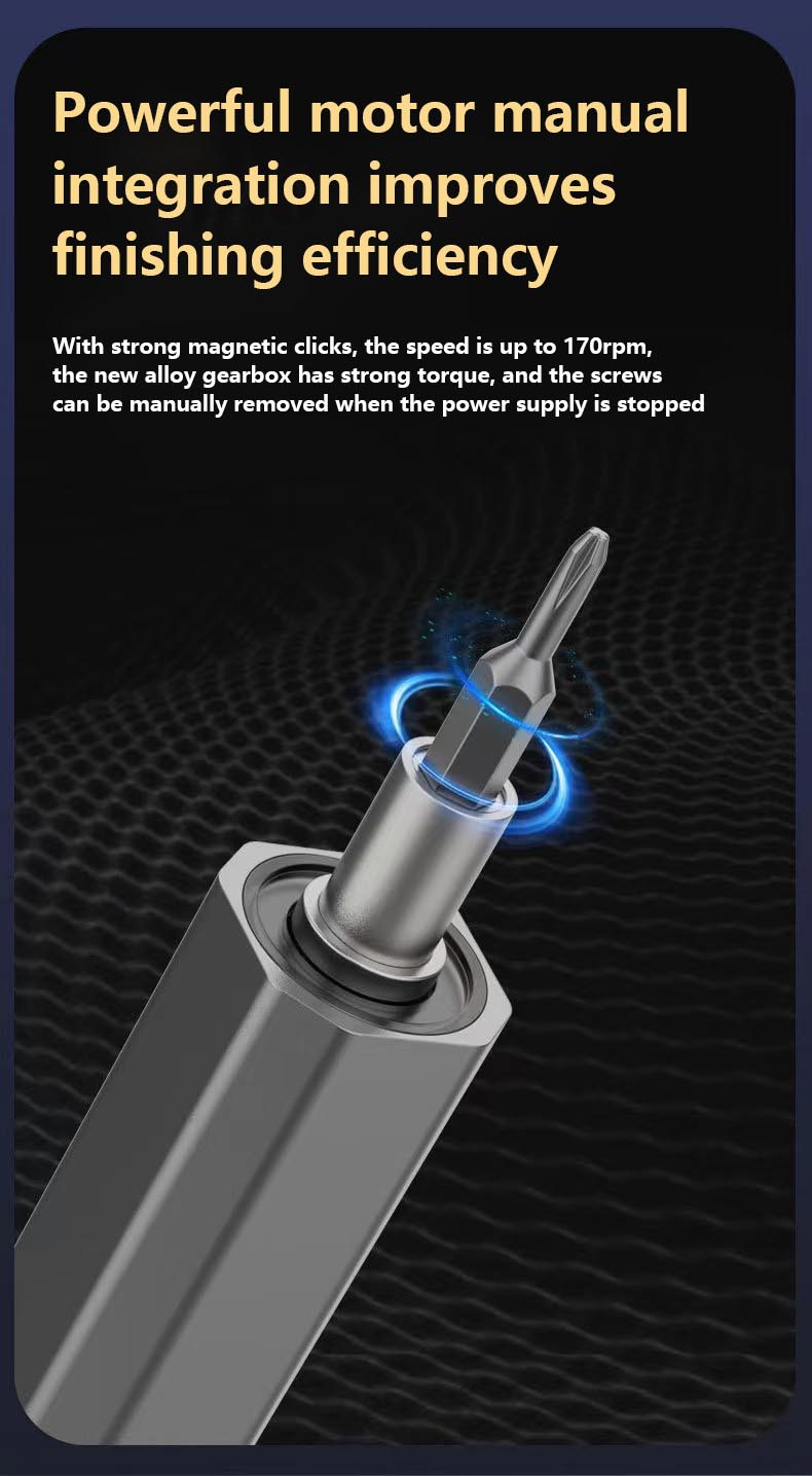 68 In1 Industrial Home Rechargeable Electric Precision Screwdriver Set Steel Acetate OEM Customizable Mini Smart Multifunctional
