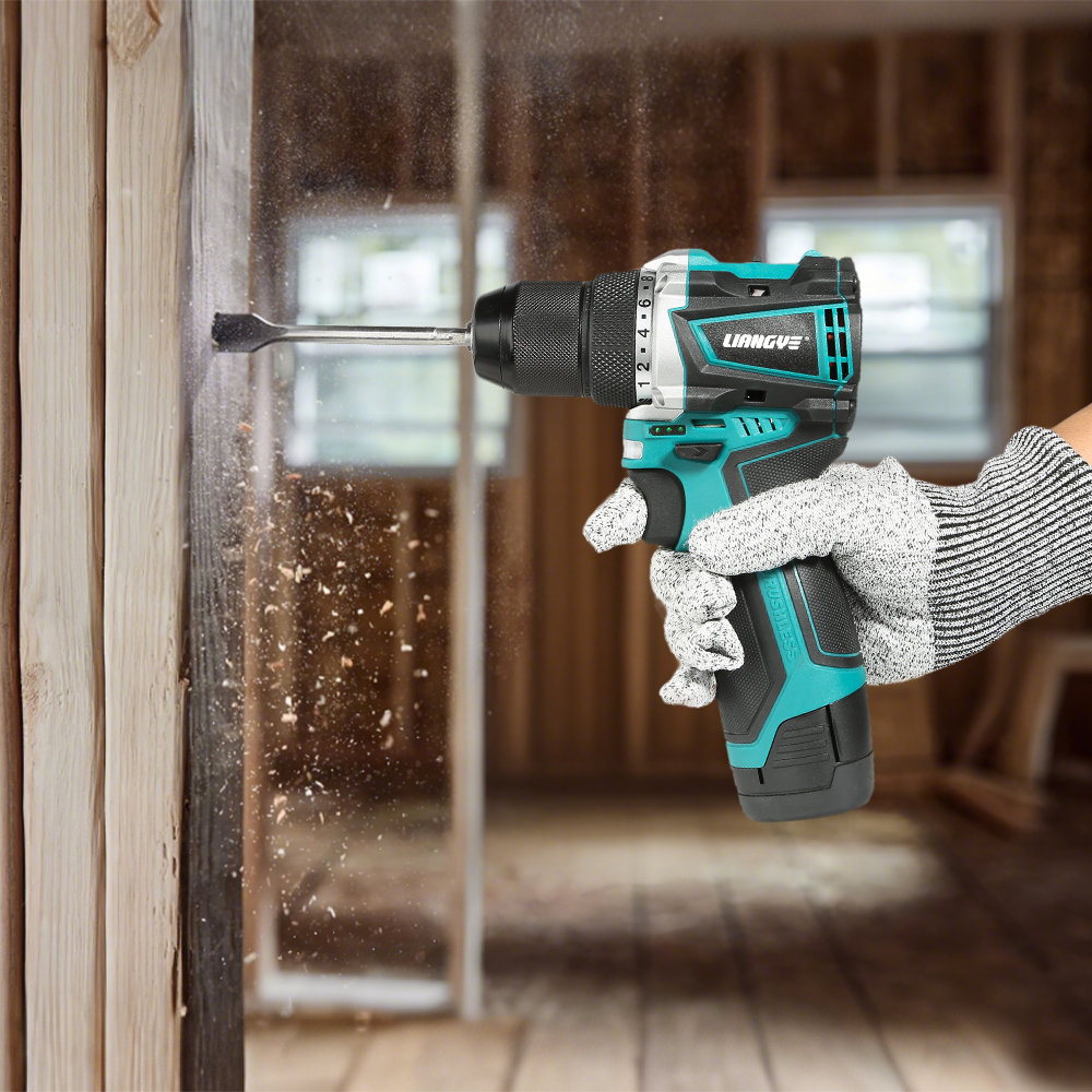 Lightweight Cordless Hand Drill and Screwdriver with 50NM Torque, Perfect for Woodworking and Home Repairs