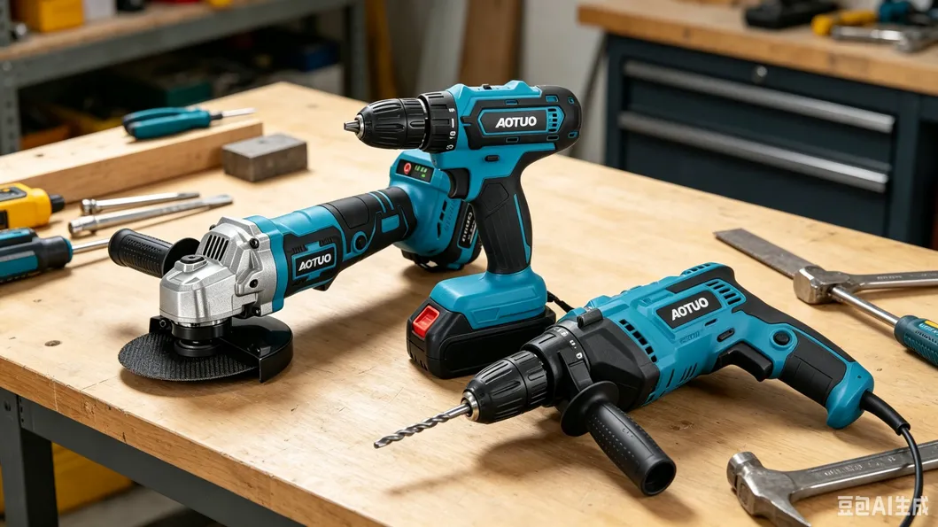 Ultimate Three-Piece Brushless Lithium Power Tool Set Like Driller, Hammer, Angle Grinder
