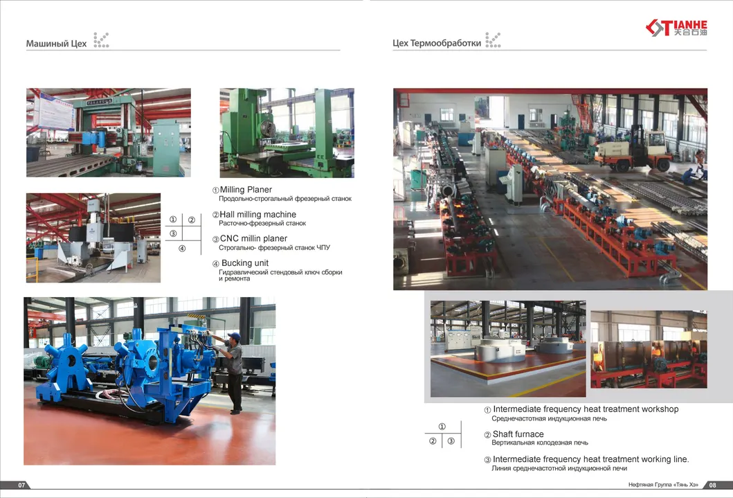 Oilwell 35MPa Btc Double Plug Cementing Head API High Performance Cementing Tool