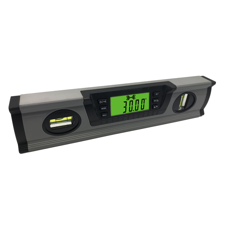 300mm/12inch Precise 360 Degrees LCD Display Digital Level Magnetic Base Angle and Level Measuring Ruler Digital Spirit Level
