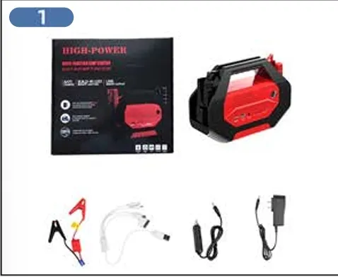 Automobile Emergency Kit Jump Starter Tire Inflator Repair Tool Kit