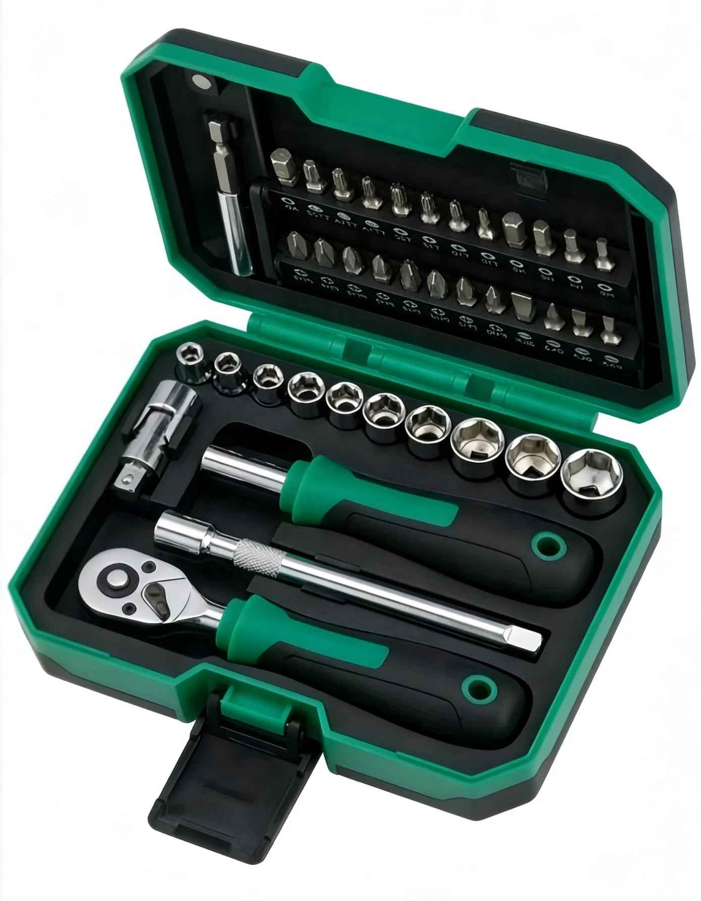 40PCS Multi-Function Ratchet Socket &amp; Screwdriver Bit Set Precision Repair Tool Kit
