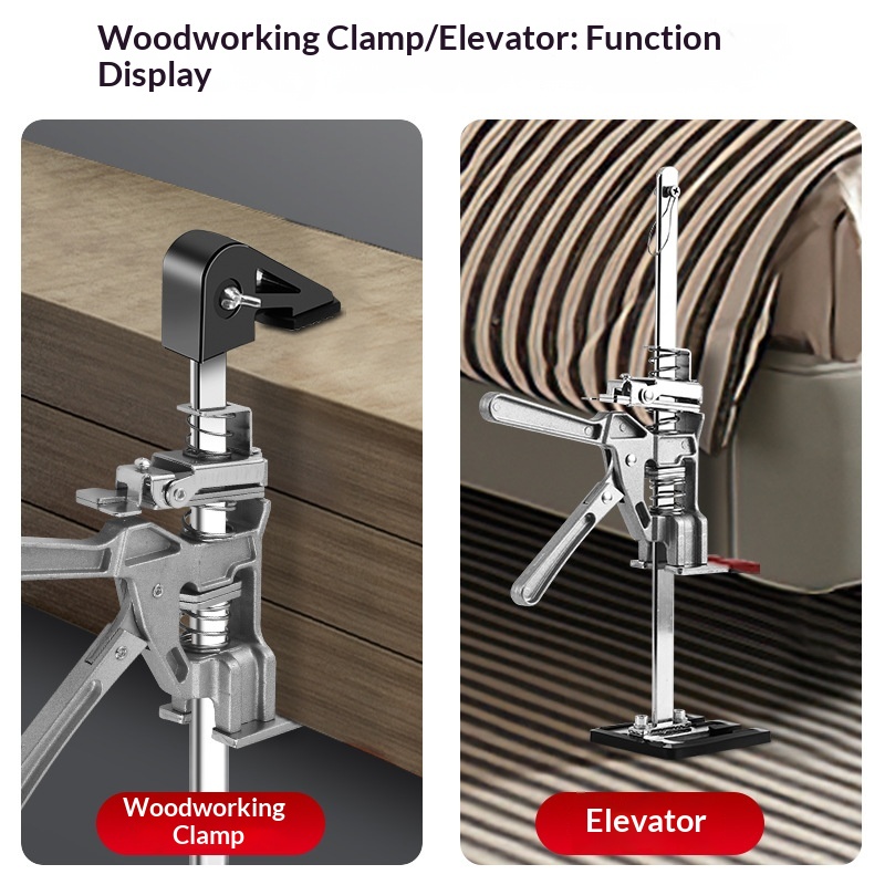 Metal Lifter Door Window Lifter Height Adjustable Tile Positioning Carpentry Household Jack Fine Adjustment Lifting Device