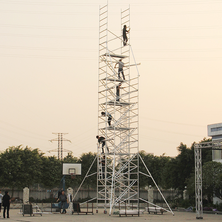 Portable Aluminum Stair Scaffolding System for Construction Projects