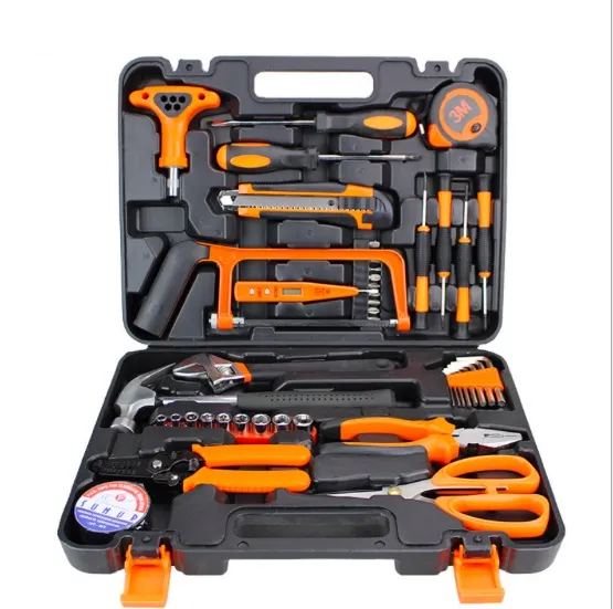 General Household Hand Tool Kit with Plastictool Box