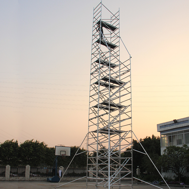 Portable Aluminum Stair Scaffolding System for Construction Projects