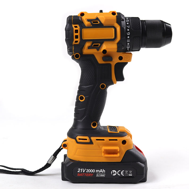 21V Lithium-ion Brushless Electric Battery Drill Hand Power Tools Cordless Brushless Drill