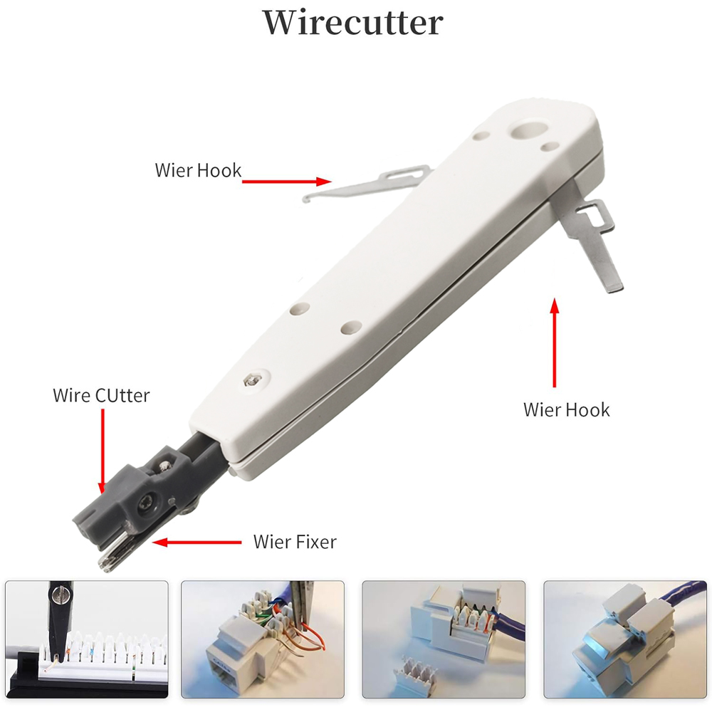 Toolkit Network Cable Lan Tester Wire Cutter Screwdriver Hand Tool Set RJ45 Crimp Pliers Network Repair Tool Kit