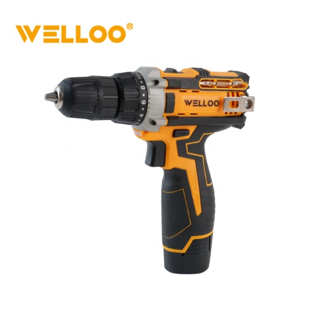 WELLOO Li-ion Battery Brushless Motor Cordless Electric Impact Drill Power Tools Combo Set for Home Repairs DIY