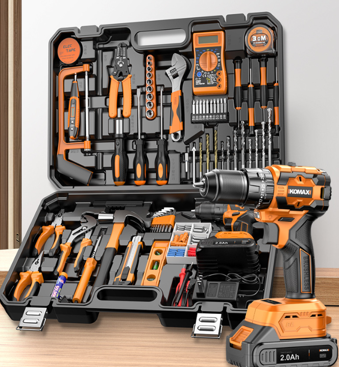 Cordless Drill Kit | All-Purpose Hardware Repair Tools | Car &amp; Electrician Tool Combo Home Electric Tool Set